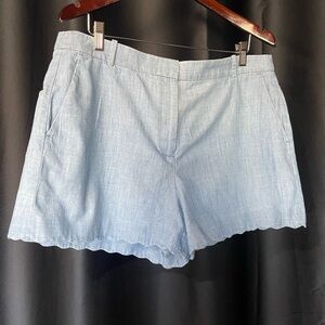 Women's J. Crew Light Blue Linen Shorts